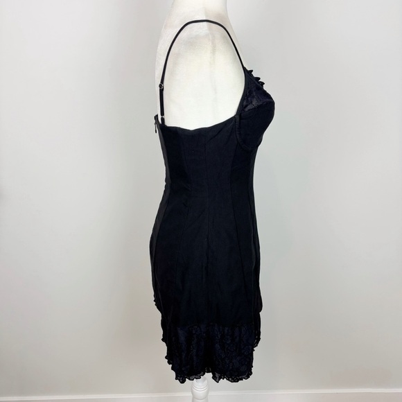WeWoreWhat Lace Peplum Corset Mini Dress in Black Size 8 - Picture 6 of 14